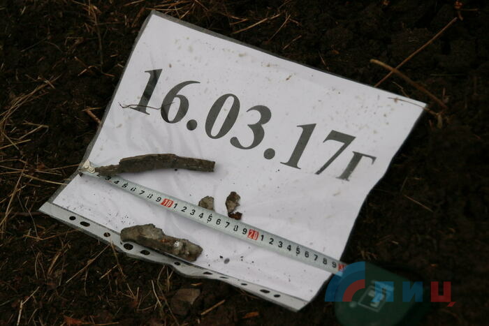 Фиксация последствий артобстрела Ирмино, 16 марта 2017 года