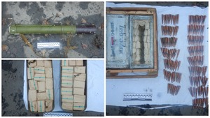 Полицейские изъяли из тайника в Красном Луче гранатомет и более 4,5 тыс. боеприпасов - МВД