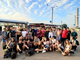 Дети из Перевальского района отправилась в Ростов для участия в "Университетских сменах"