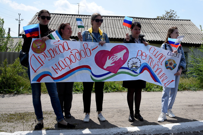 Доставка гумпомощи от Республики Башкортостан в Красный Луч, 13 мая 2022 года