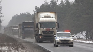 Очередной конвой МЧС РФ доставил гумпомощь для жителей четырех освобожденных городов