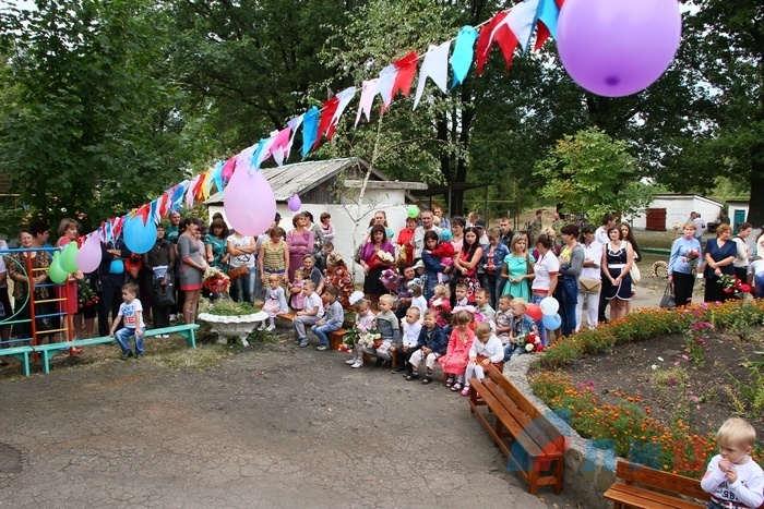 Торжественное открытие восстановленного детского сада в Чернухино, 7 сентября 2015 года