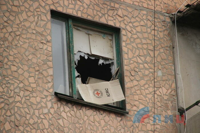 Фиксация представителями СЦКК и ОБСЕ последствий обстрела поселка Донецкий со стороны ВСУ, 3 марта 2017 года