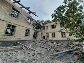 Перевальский колледж, здание которого разбито ВСУ, продолжает работу на новом месте