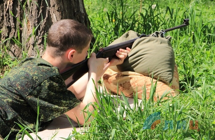 Финал городской военно-патриотической игры "Зарница", Луганск, 17 мая 2016 года