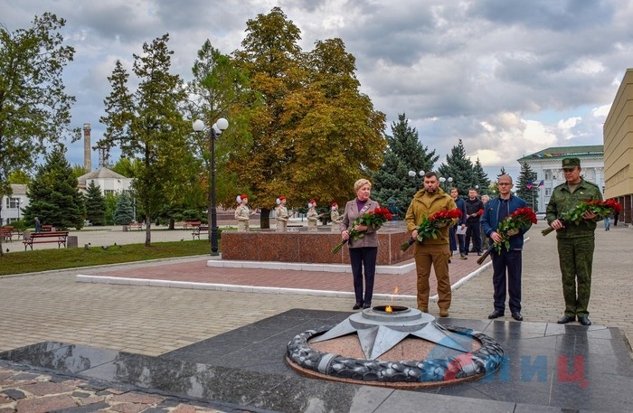 Церемония открытия обновленного мемориала "Непокоренные", Краснодон, 26 сентября 2022 года