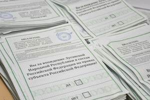 Более 98% избирателей поддержали вхождение ЛНР в РФ – ЦИК после обработки 57,7% бюллетеней