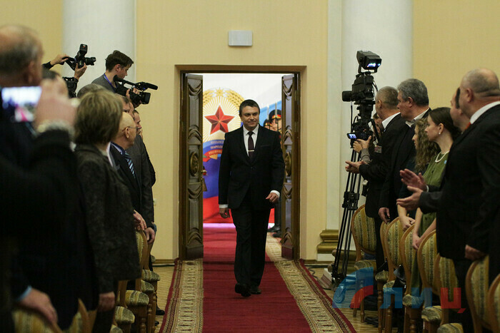 The inauguration of Leonid Pasechnik, Lugansk, November 21, 2018