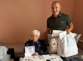 Ветеран Отечественной войны из Лисичанска отметил 105-летний юбилей