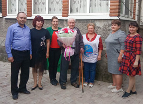 Общественники поздравили с 95-летием ветерана Великой Отечественной войны из Бугаевки