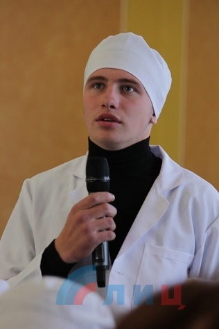 Встреча главы ЛНР Игоря Плотницкого со студентами ЛГМУ, Луганск, 19 октября 2015 года