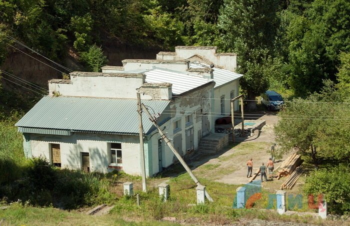 Подготовка водозаборов на Елизаветинском водохранилище, Антрацитовский район, 11 августа 2015 года