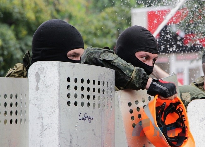 Тренировка по безоружному противодействию членам иностранной вооруженной миссии, Луганск, 19 июля 2016 года