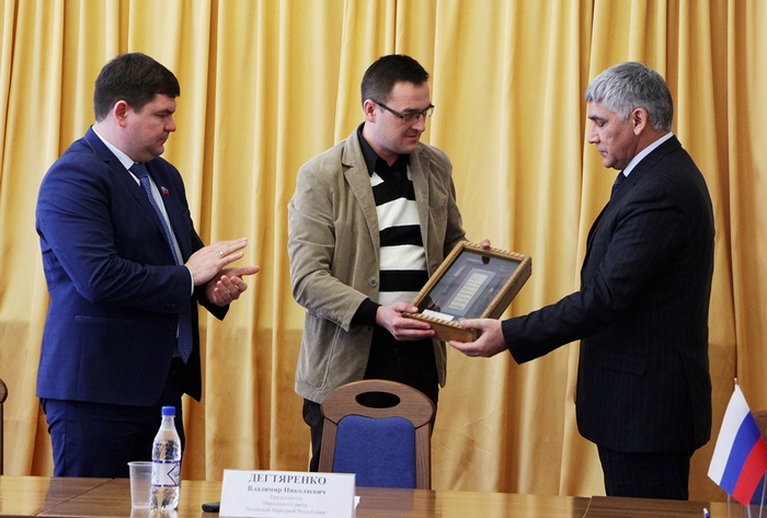 Подписание договора о сотрудничестве между поисковиками ЛНР и Астраханской области, Луганск, 14 марта 2017 года