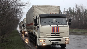 Очередной конвой МЧС РФ доставил продукты питания для жителей Северодонецкой агломерации