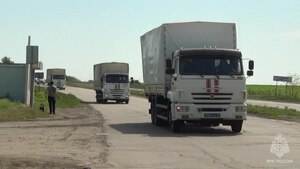 Очередной конвой МЧС РФ доставил жителям Северодонецка и Рубежного 190 т продуктов
