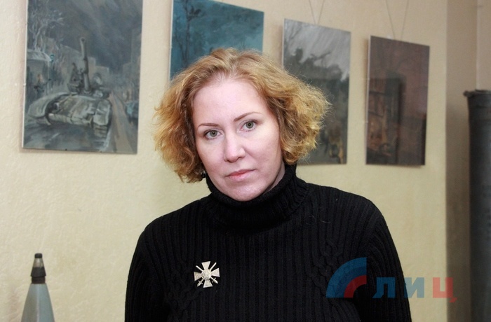 Открытие выставки картин российской художницы Натальи Черновой, Луганск, 22 февраля 2017 года