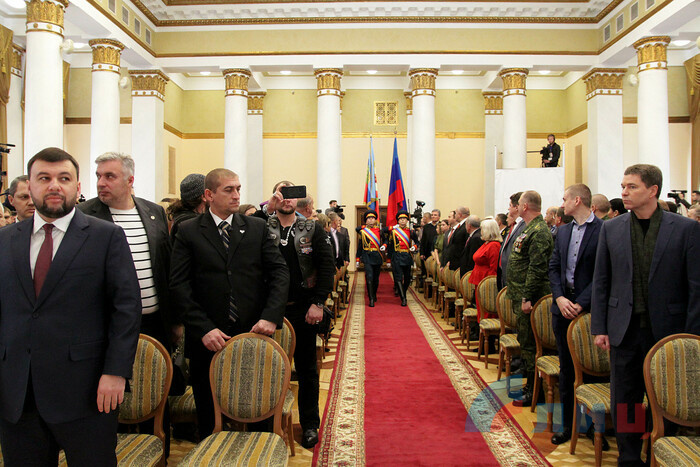 Церемония вступления Леонида Пасечника в должность главы ЛНР, Луганск, 21 ноября 2018 года
