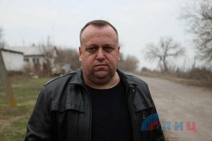 Фиксация представителями СЦКК последствий обстрела Знаменки со стороны ВСУ, Славяносербский район, 24 марта 2017 года