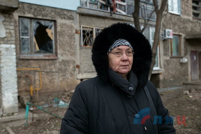 Последствия обстрела села Николаевка со стороны ВСУ, 17 февраля 2022 года