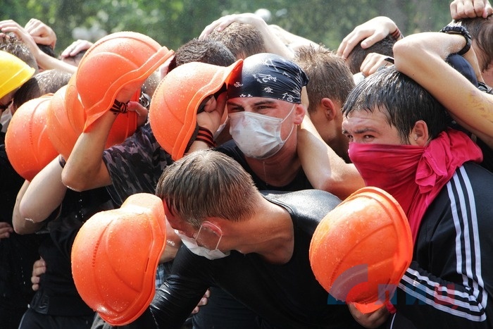 Тренировка по безоружному противодействию членам иностранной вооруженной миссии, Луганск, 19 июля 2016 года,