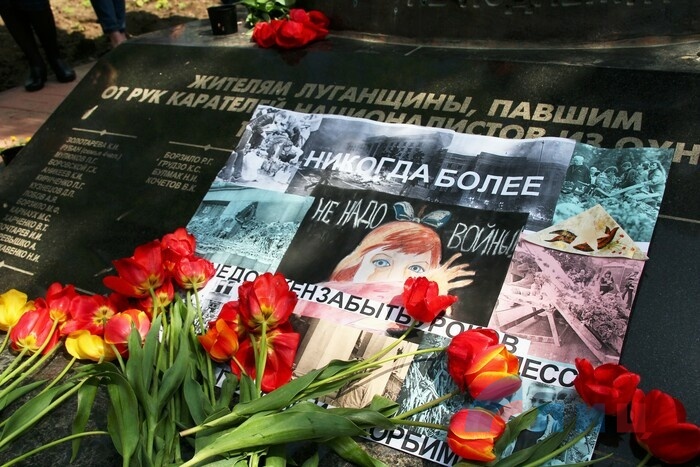 Акция памяти жертв Одесской Хатыни, Луганск, 2 мая 2015 года