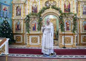 Митрополит Луганский и Алчевский Пантелеимон поздравил верующих с Рождеством