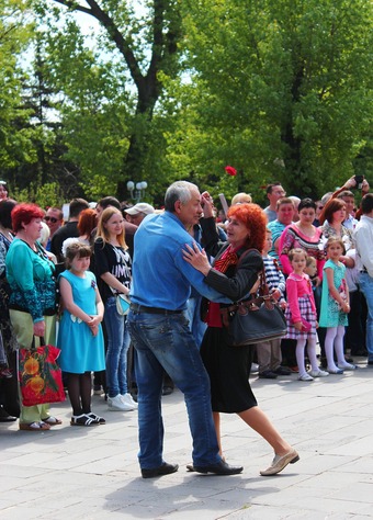 Празднование Дня Победы, Луганск, 9 мая 2016 года