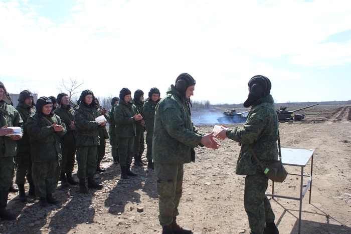 Занятия танковых подразделений Народной милиции ЛНР, 29 марта 2017 года
