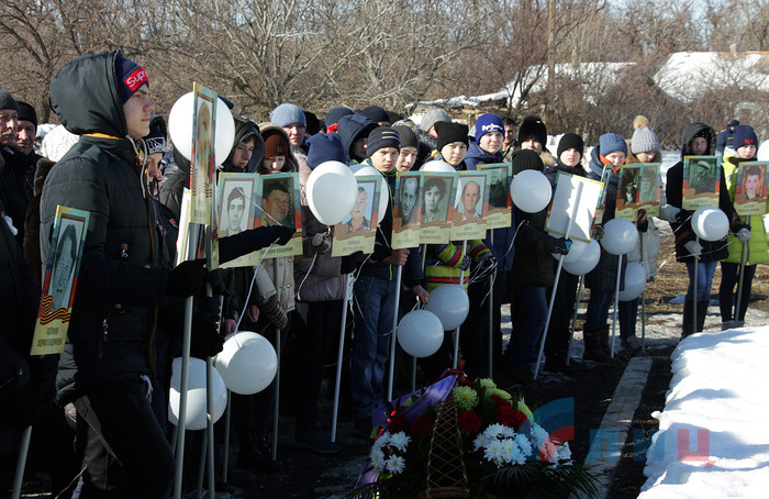 Торжественный митинг, посвященный четвертой годовщине завершения Дебальцевско-Чернухинской операции, Чернухино, 18 февраля 2019 года