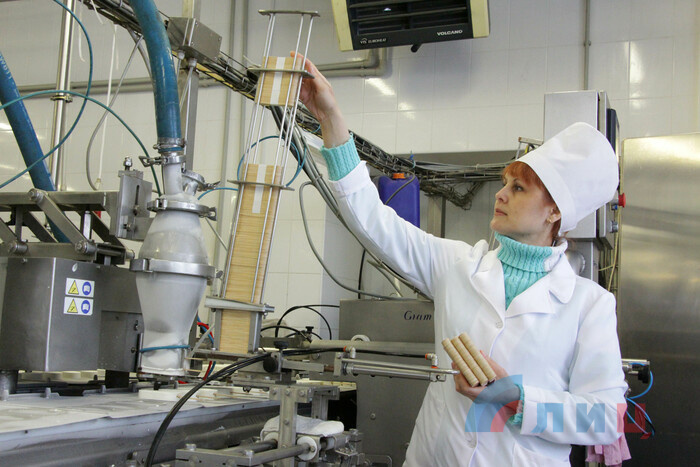 Запуск линии по выпуску кисломолочной продукции на Луганском хладокомбинате, 19 марта 2018 года