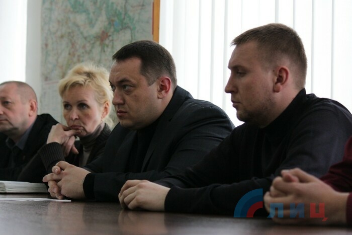 Пресс-конференция российских рок-музыкантов в ЛуганскИнформЦентре, Луганск , 21 апреля 2015 года.