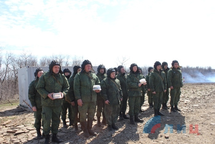 Занятия танковых подразделений Народной милиции ЛНР, 29 марта 2017 года