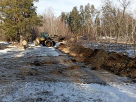 Работы по недопущению подтопления начались в поселке Ольховое