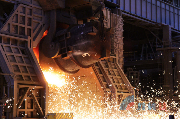 Запуск сталелитейного цеха на Алчевском металлургическом комбинате, 10 апреля 2018 года