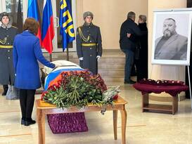 Церемония прощания с депутатом Народного Совета Михаилом Филипоненко прошла в Луганске