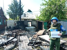 Фрагменты сбитой "Точки-У" повредили в Дебальцево восемь жилых домов и детсад – СЦКК
