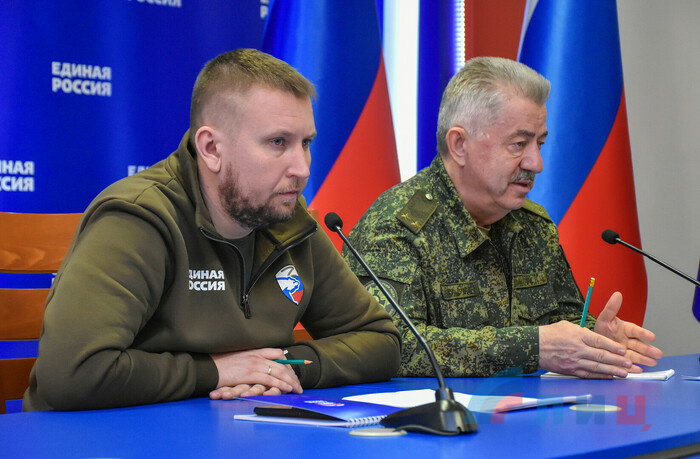 Заседание президиума регионального политсовета Луганского регионального отделения "Единой России", Луганск, 30 марта 2023 года