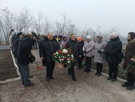 Жители Чернухино почтили память односельчан, погибших во время украинской оккупации