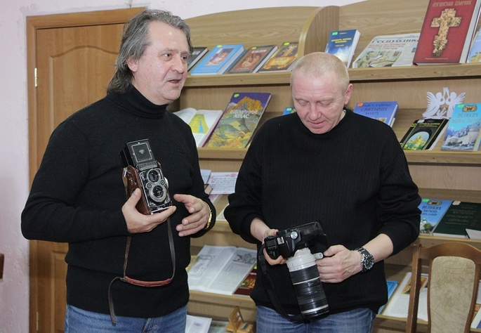 Открытие выставки работ фотохудожника, декана ЛГАКИ Леонида Филя, Луганск, 1 марта 2017 года