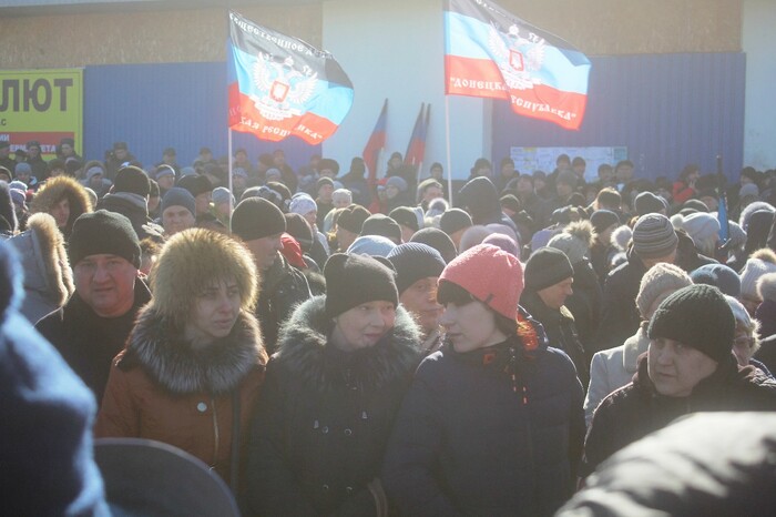 Митинг, посвященный четвертой годовщине завершения Чернухинско-Дебальцевской операции, Дебальцево, 19 февраля 2019 года