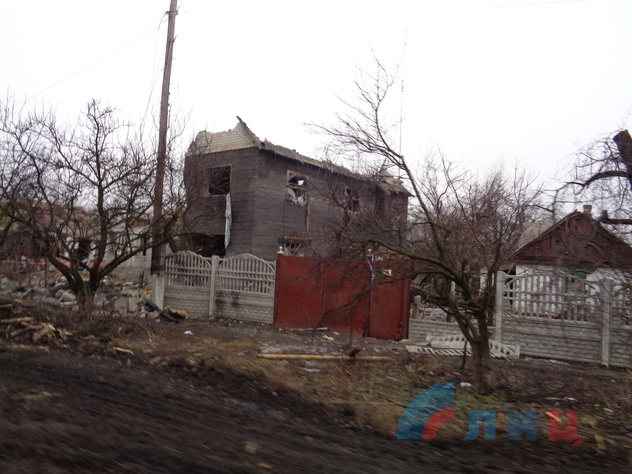 Глава ЛНР посетил поселок Чернухино, 26 февраля