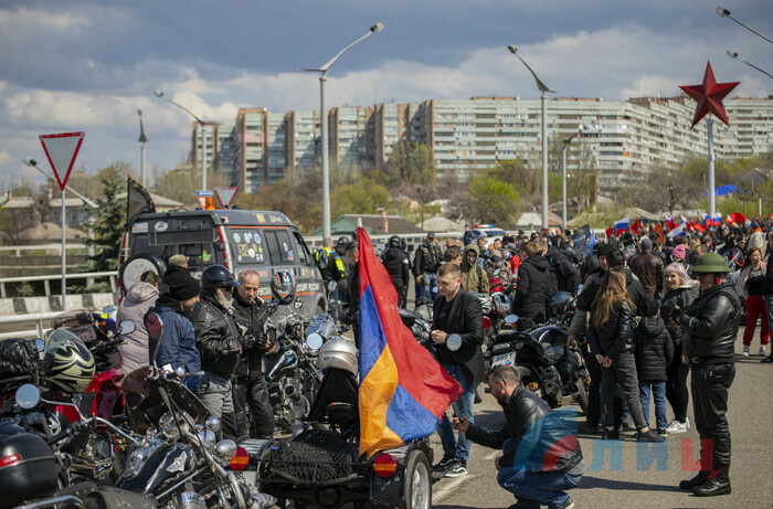 Мотопробег в честь открытия очередного мотосезона, Луганск, 24 апреля 2021 года