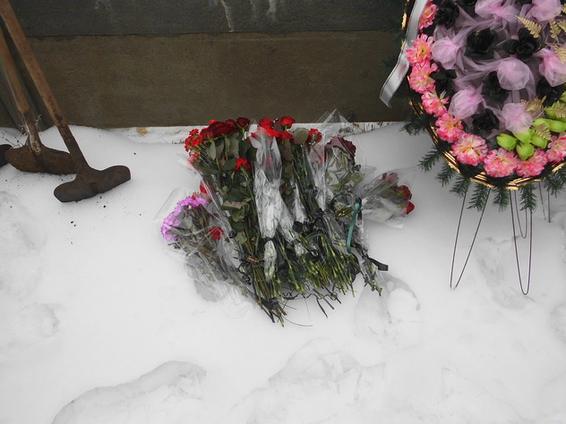 Похороны комбата Липицкого, погибшего 20 января в бою за 31-й блокпост