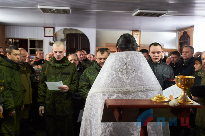Принятие присяги казаками ЛНР, Луганск, 27 января 2018 года