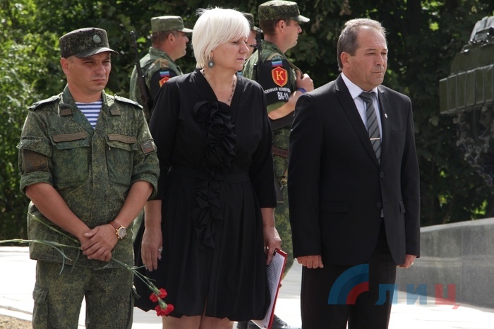Открытие созданного при поддержке главы ЛНР мемориала защитникам Республики, Славяносербский район, 30 августа 2017 года