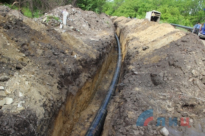 Строительство газопровода Ирмино-Первомайск, 16 мая 2016 года