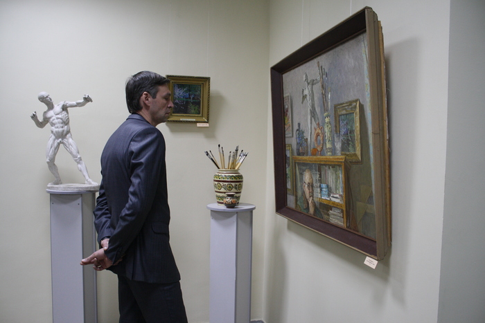 Выставка, посвященная 100-летию художника Вольштейна, Луганск, 19 февраля 2016 года