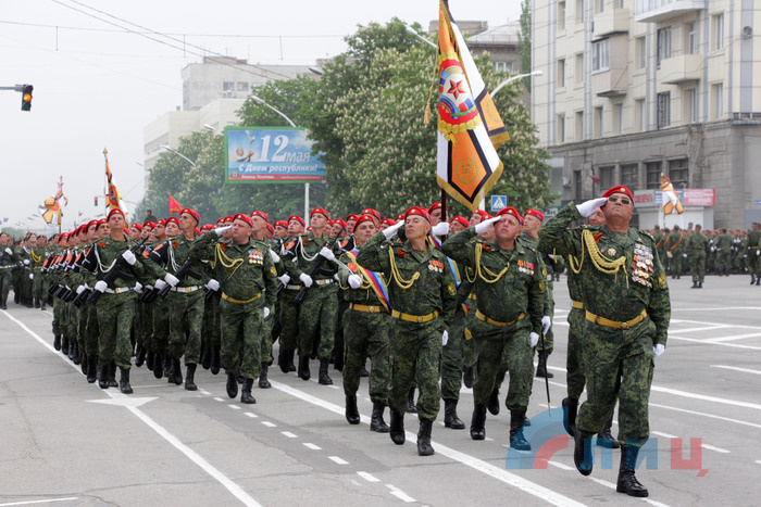Генеральная репетиция Парада Победы, Луганск, 7 мая 2018 года 
