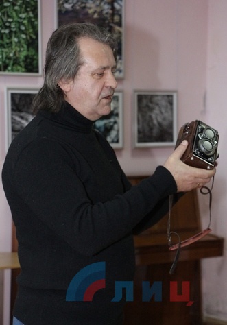 Открытие выставки работ фотохудожника, декана ЛГАКИ Леонида Филя, Луганск, 1 марта 2017 года